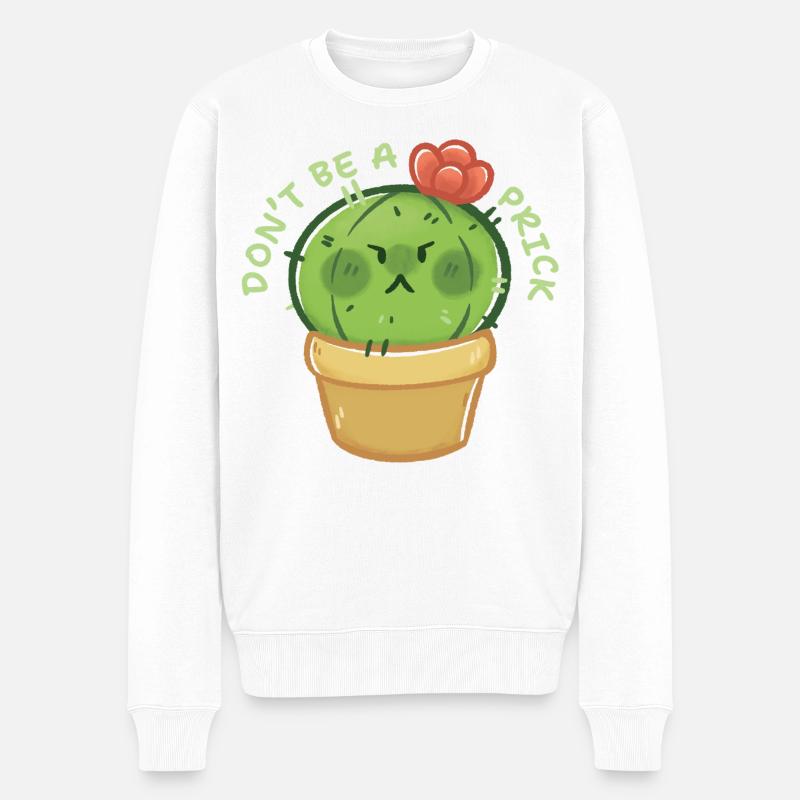 Cactus avec du caractère - Ne soyez pas un - Pull Premium bio Homme - blanc