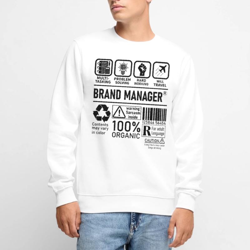 Brand Manager multi tasking problem solving Männer Premium Bio Pullover