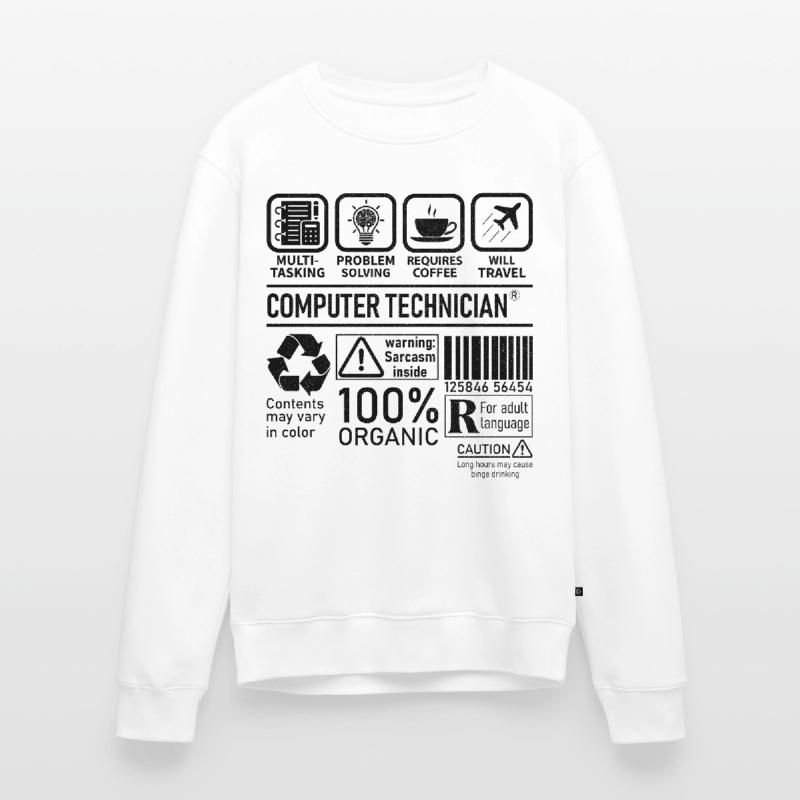 Computer Technician multi tasking problem solving Men's Premium Organic Jumper