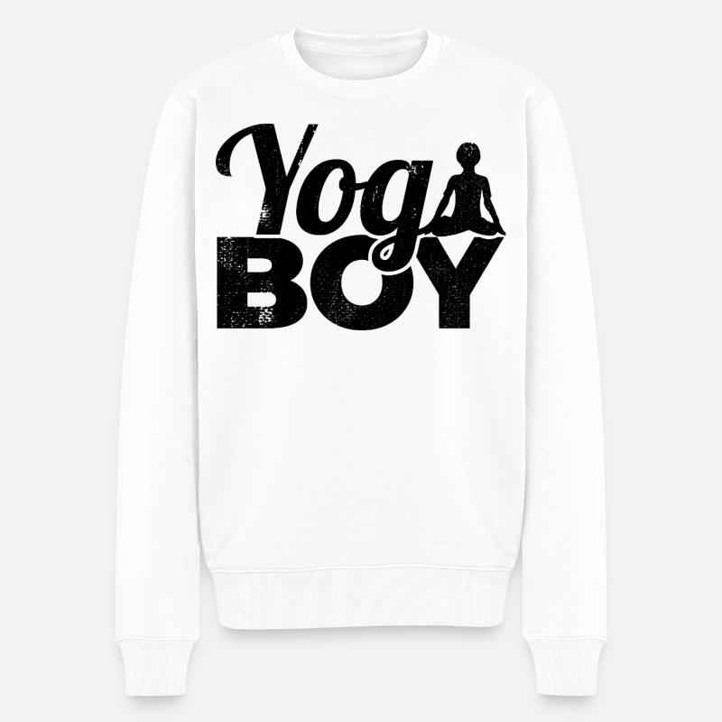 Petit Yogi - Pull Premium bio Homme - blanc