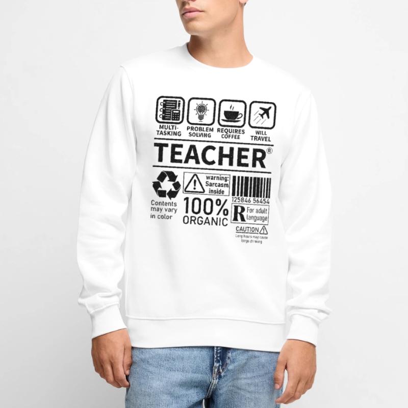 Teacher multi tasking problem solving requires Men's Premium Organic Jumper