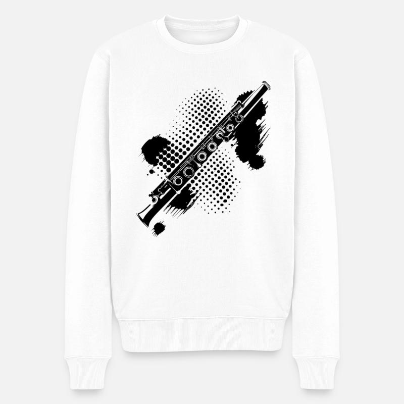 Flûte Splash - Pull Premium bio Homme - blanc