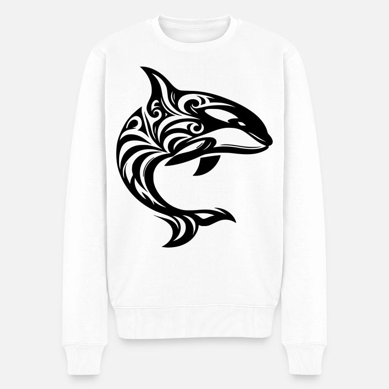 Orque tribal - Pull Premium bio Homme - blanc