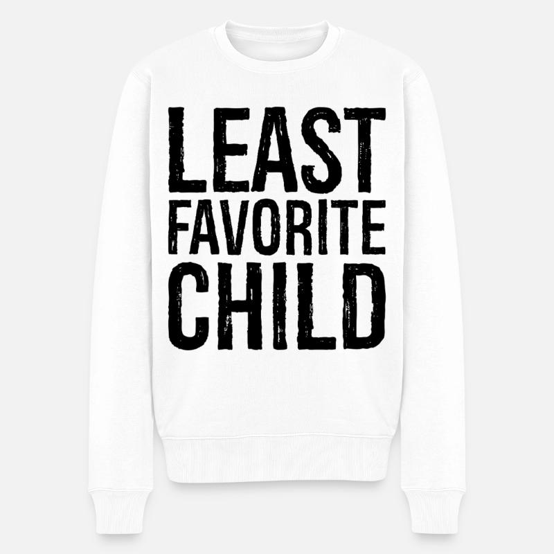 least favorite child - Männer Premium Bio Pullover - Weiß