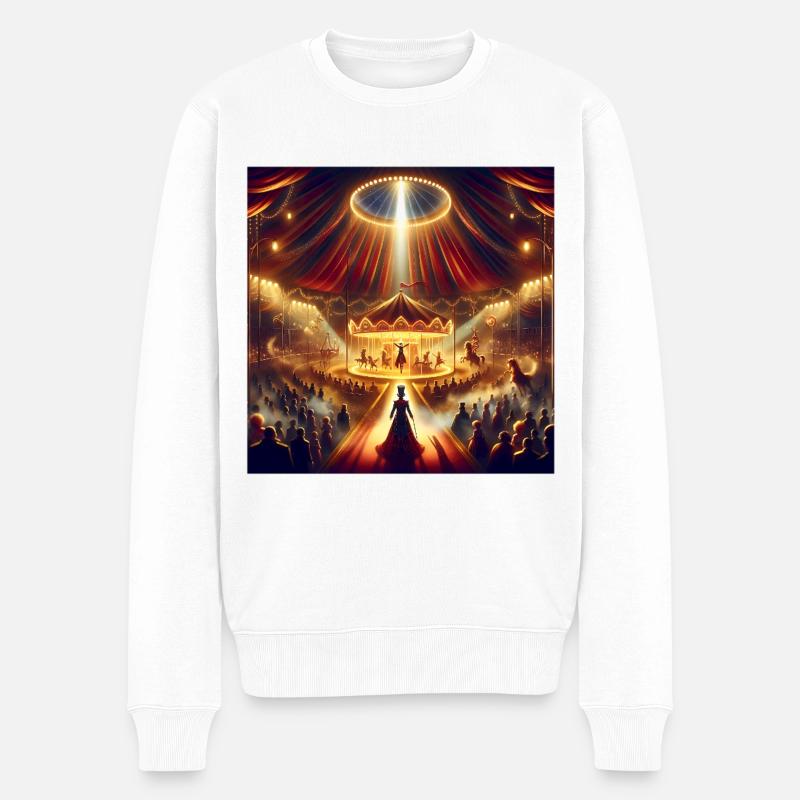 Spectacle de cirque magique - Pull Premium bio Homme - blanc