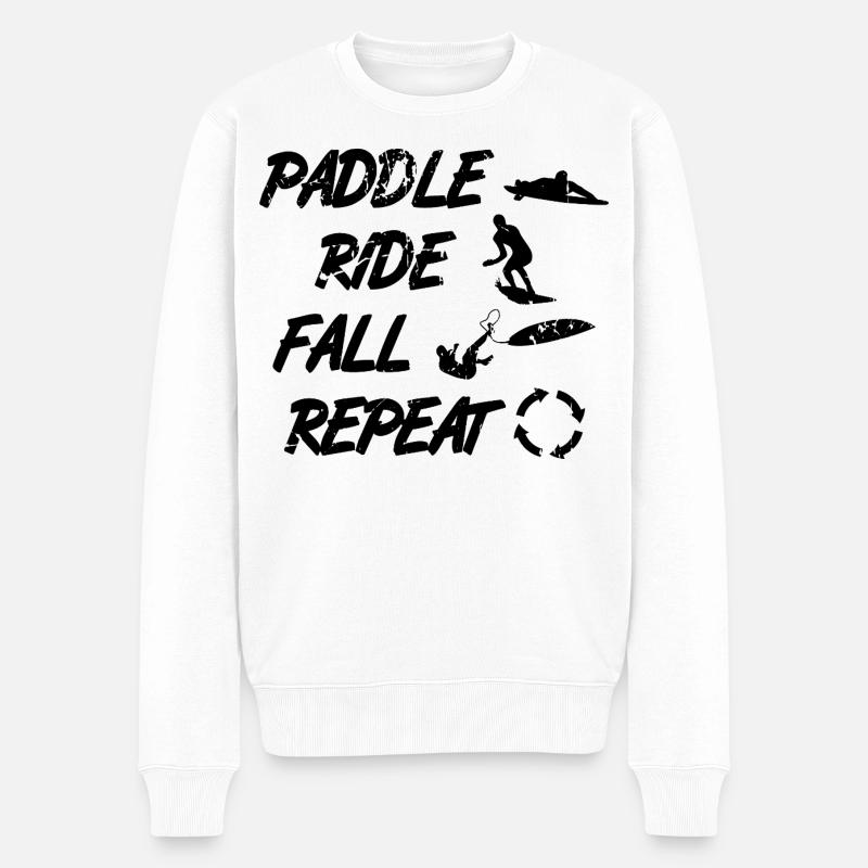 Dicton d’un entraîneur de surf - Pull Premium bio Homme - blanc