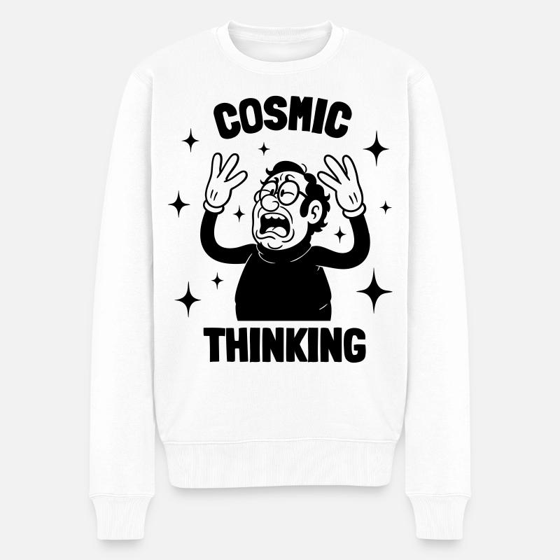 Cosmic Thinking - Pull Premium bio Homme - blanc