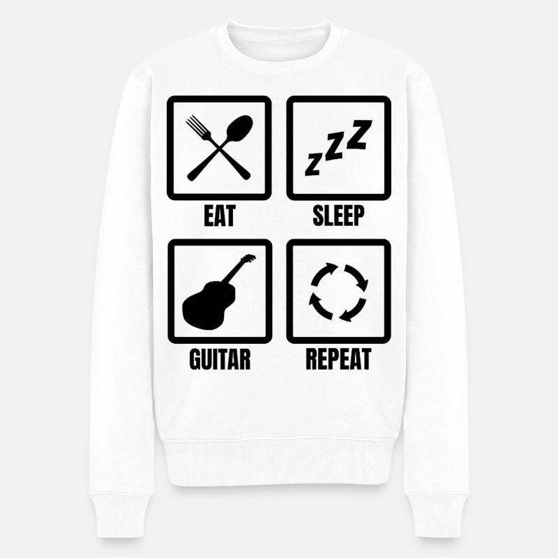 Routine du guitariste - Pull Premium bio Homme - blanc