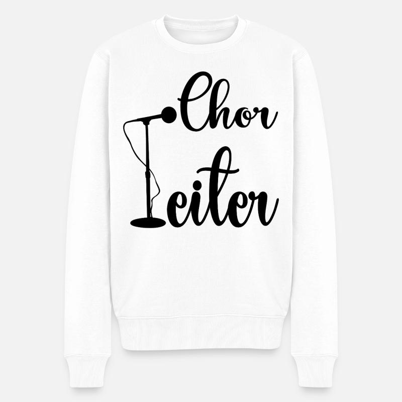 CHORLEITER CHOR SINGEN - Männer Premium Bio Pullover - Weiß