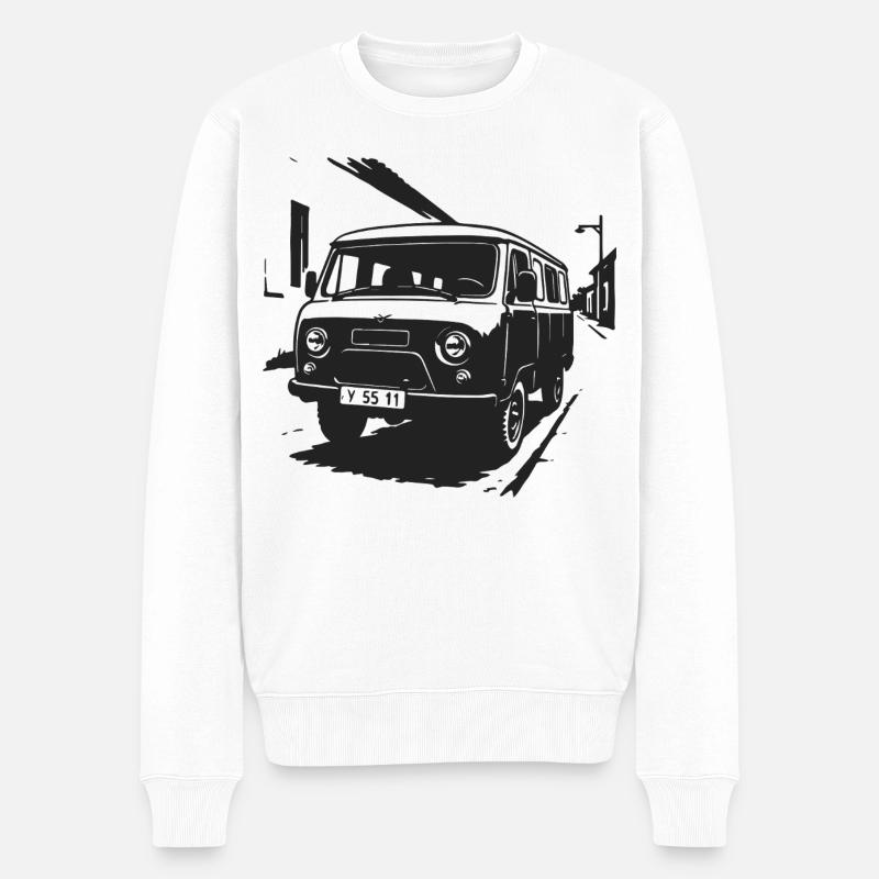 Visite culte du van - Pull Premium bio Homme - blanc