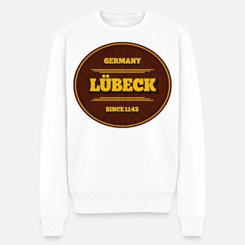 Sceau de Lübeck depuis 1143 - Pull Premium bio Homme - blanc