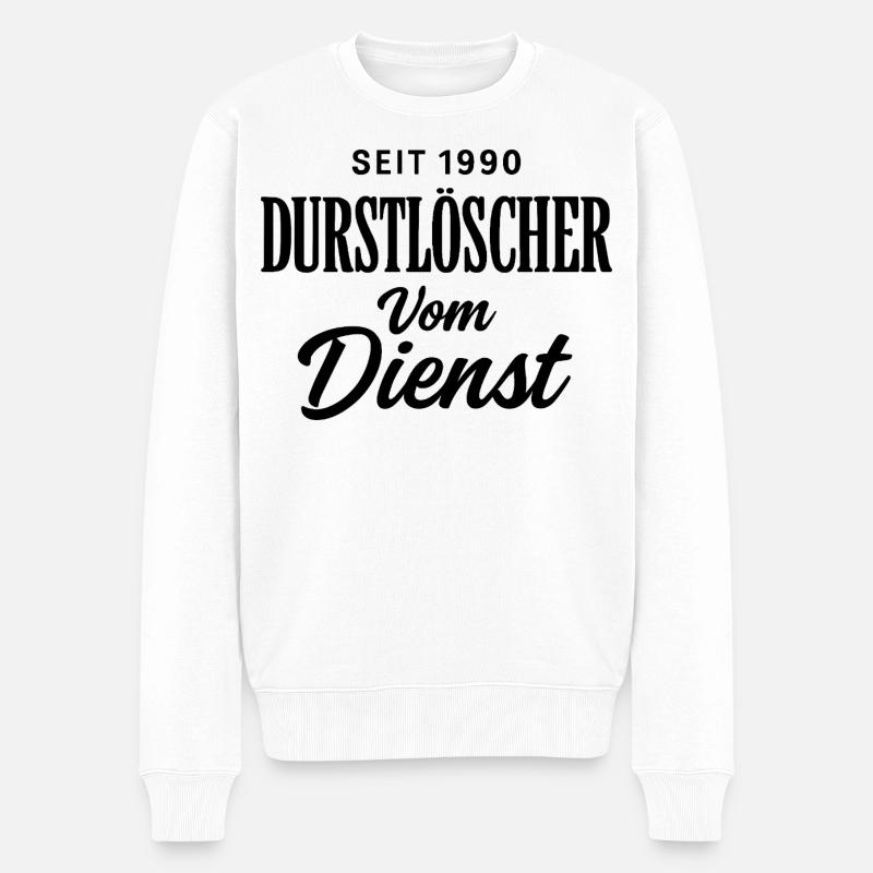 Seit 1990 - Männer Premium Bio Pullover - Weiß