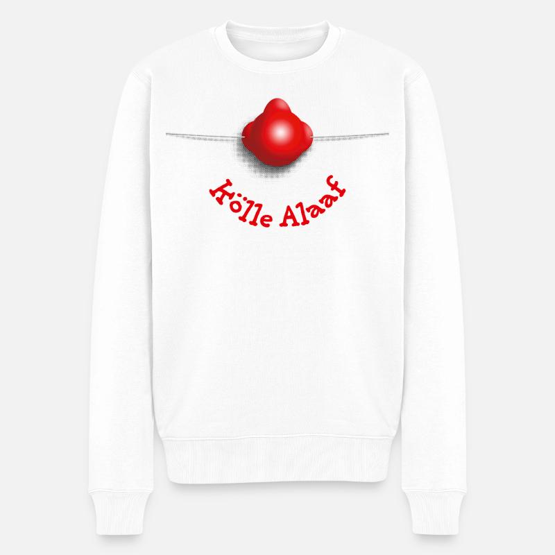 Nez de clown – Kölle Alaaf - Pull Premium bio Homme - blanc