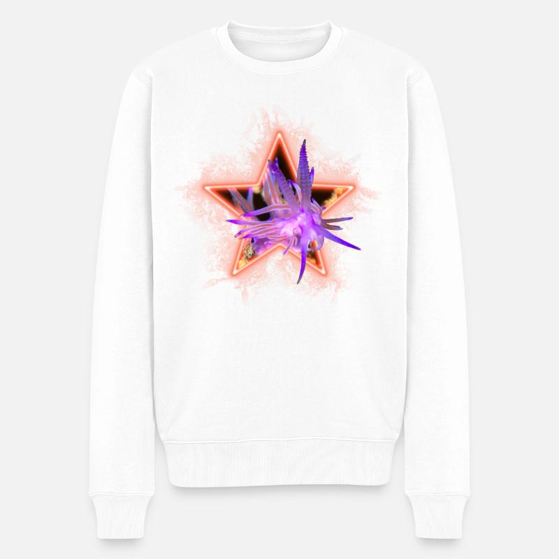 Flabellina à Stern - Pull Premium bio Homme - blanc