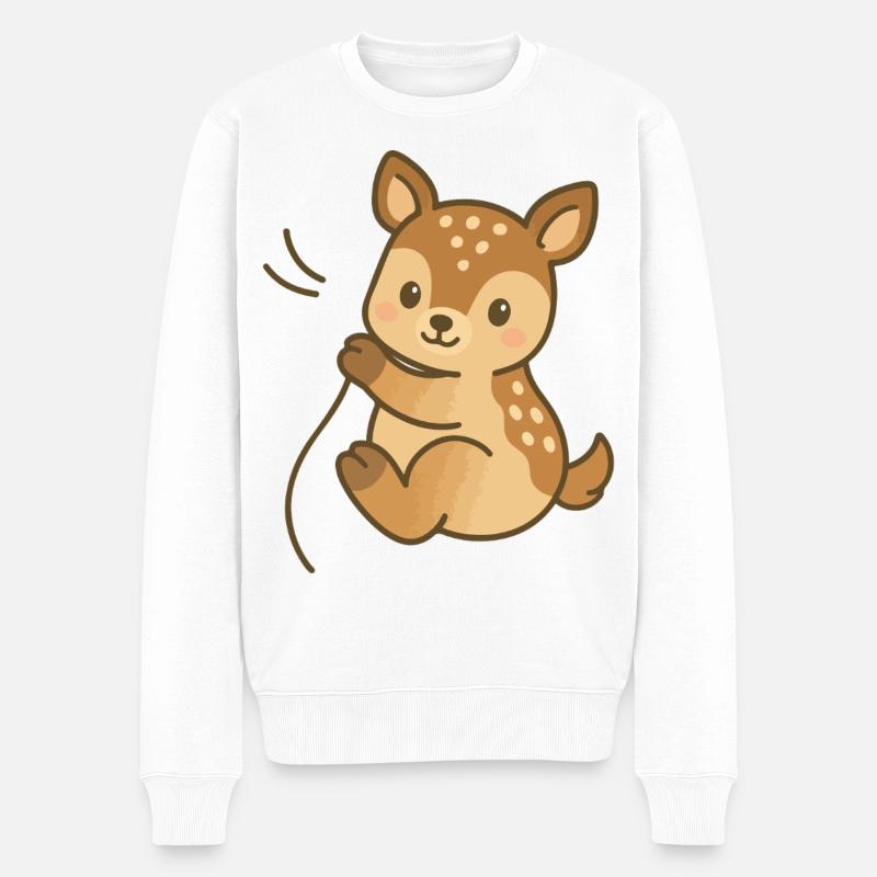 Rêve de faon câlin - Pull Premium bio Homme - blanc