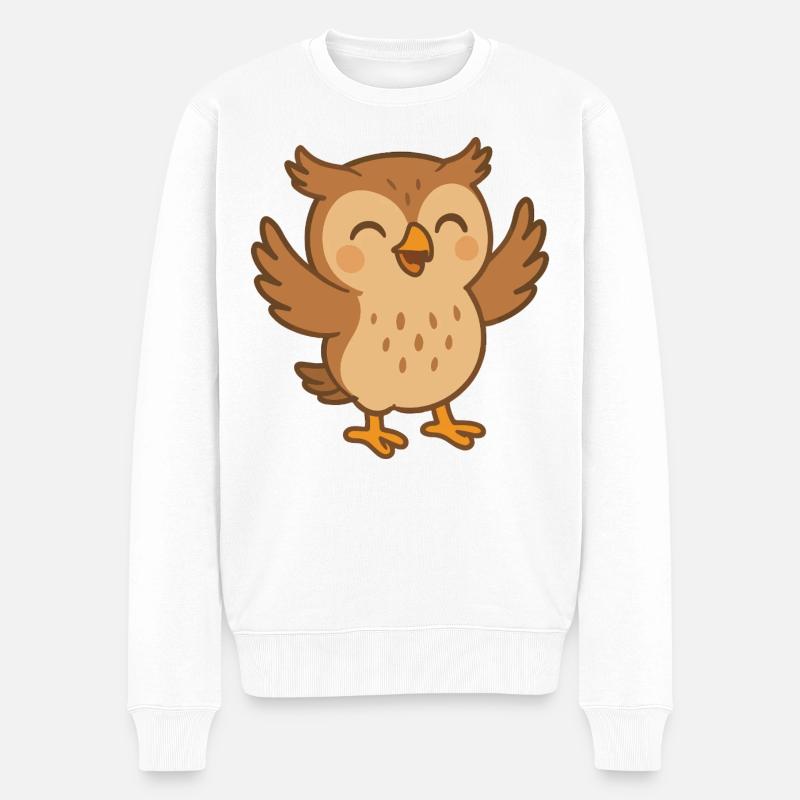 Ami plume joyeux - Pull Premium bio Homme - blanc