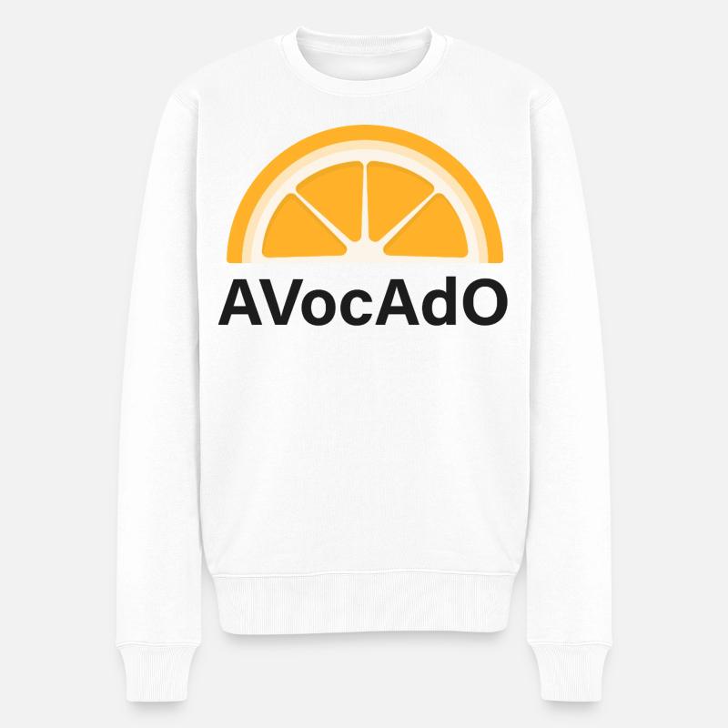 CRAZY FRUITS Kollektion - Männer Premium Bio Pullover - Weiß