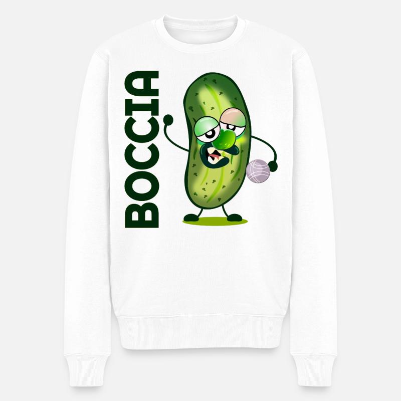 Concombre Boccia - Pull Premium bio Homme - blanc