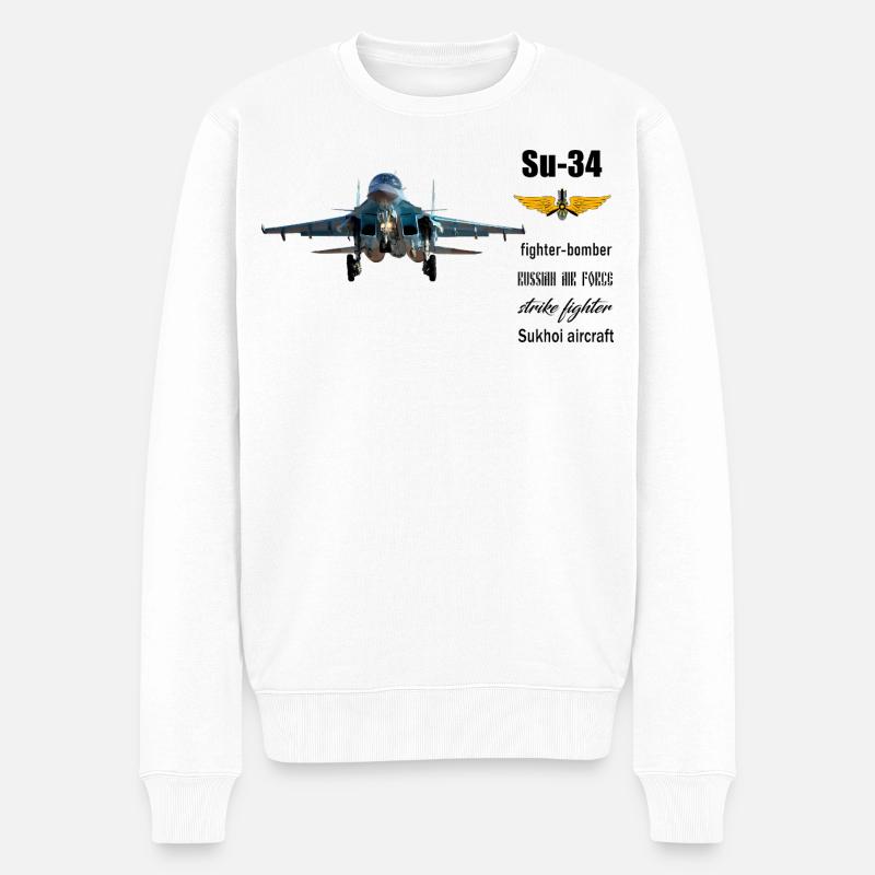 Le Su-34 - Pull Premium bio Homme - blanc