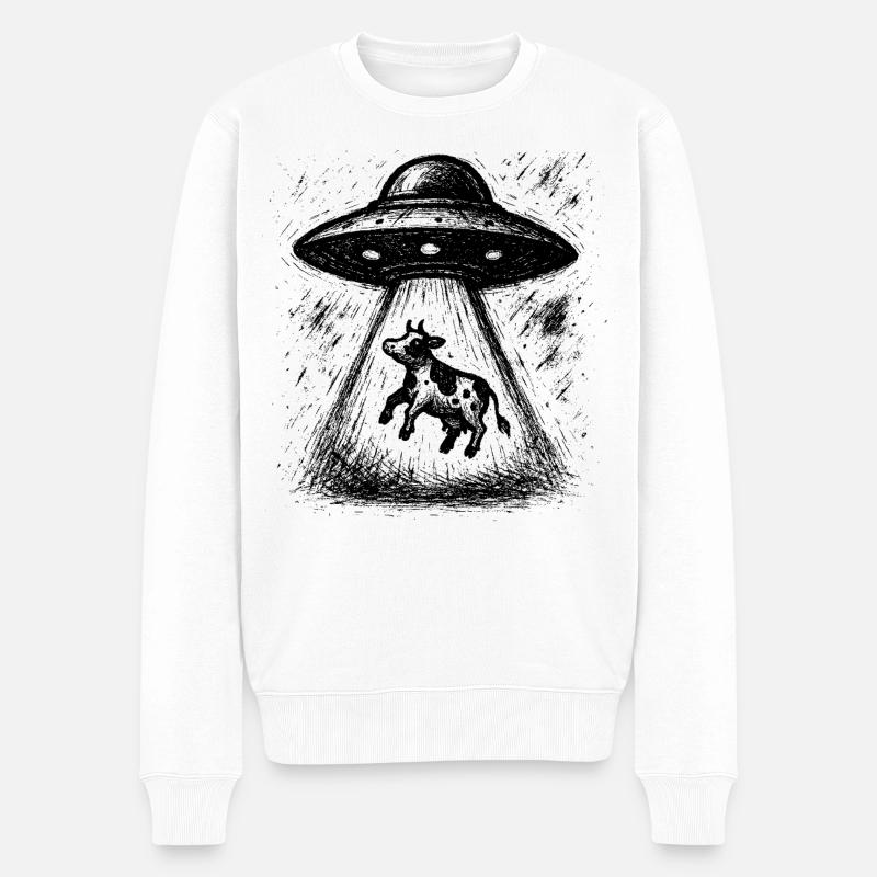 Que le lait soit avec vous - Pull Premium bio Homme - blanc