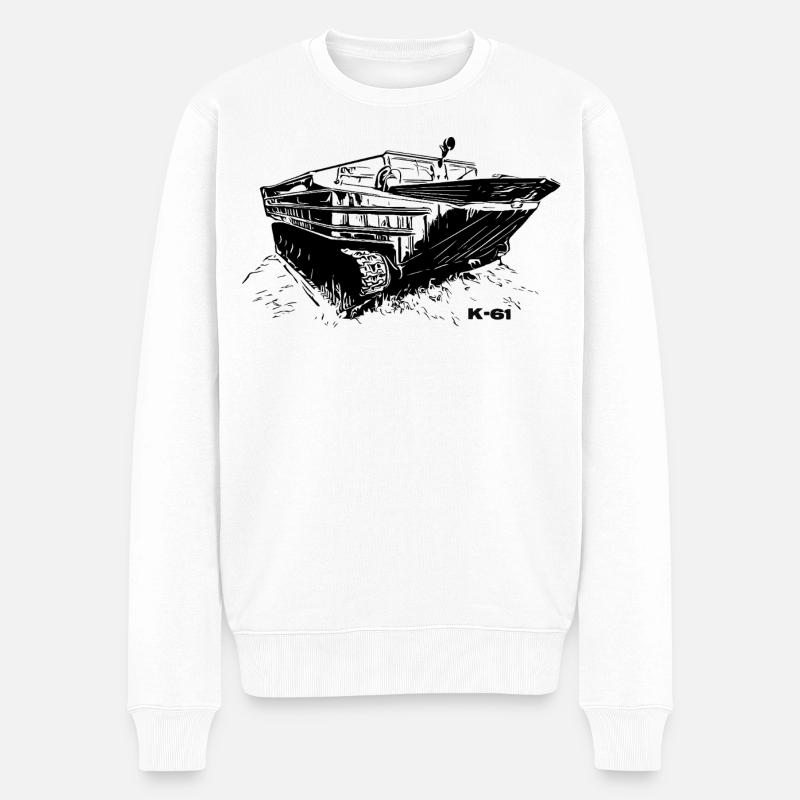 K-61 Amphibienpower - Männer Premium Bio Pullover - Weiß