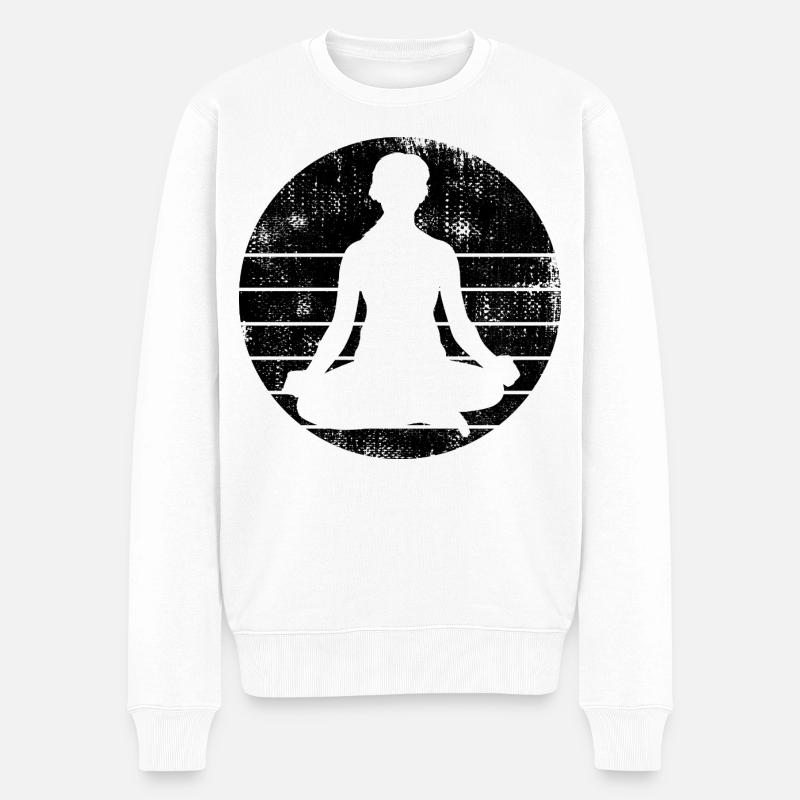 Yogi - Pull Premium bio Homme - blanc