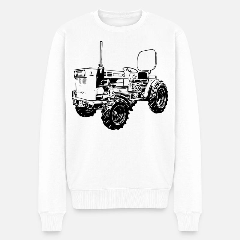 A45 Kulttraktor - Männer Premium Bio Pullover - Weiß