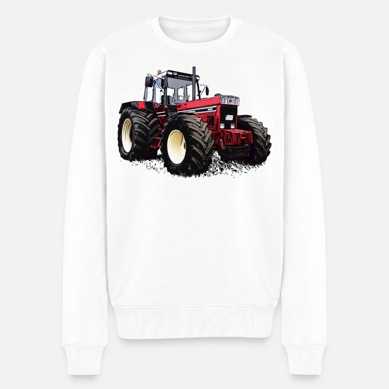 Rural Legend Red - Männer Premium Bio Pullover - Weiß