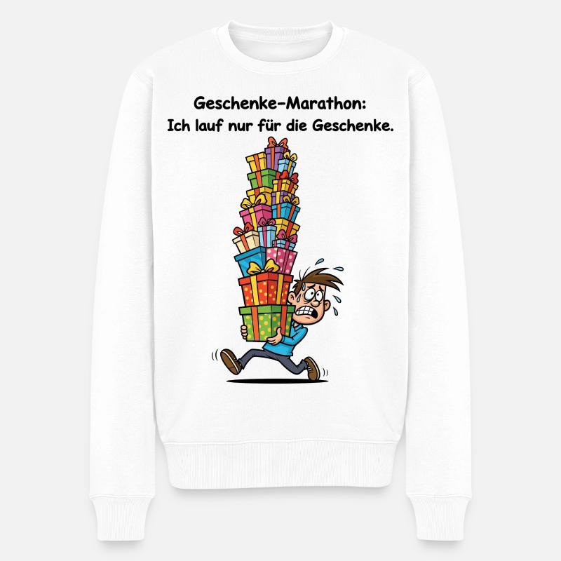 Marathon de cadeaux - Pull Premium bio Homme - blanc