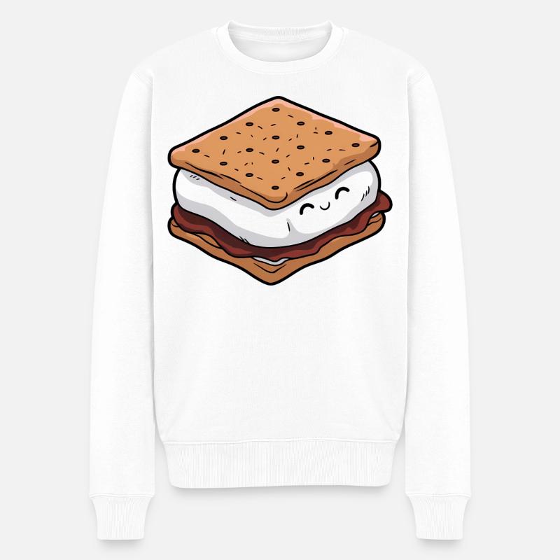 S'more mignon - Pull Premium bio Homme - blanc