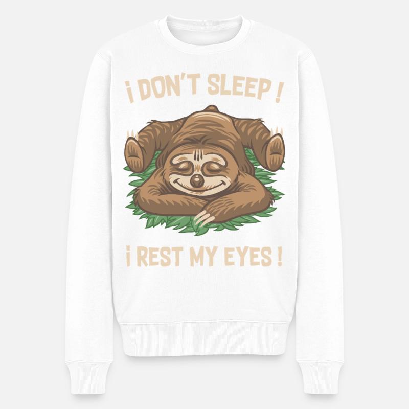 Je ne dors pas ! - Pull Premium bio Homme - blanc