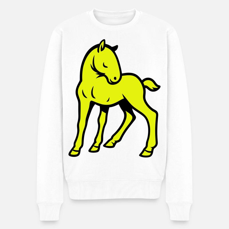 Cheval mignon - Pull Premium bio Homme - blanc