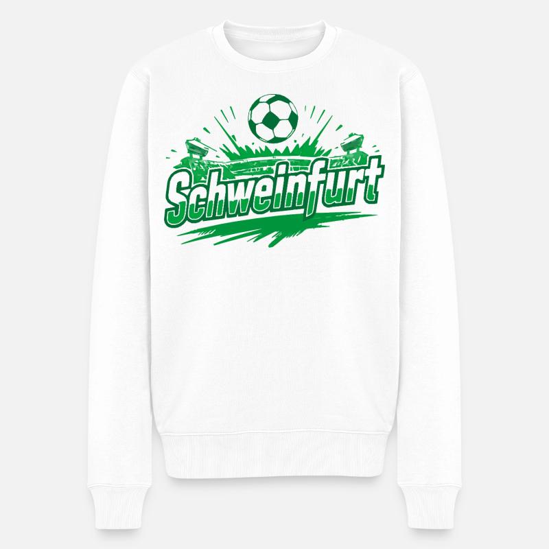 Schweinfurt Fußball Fanartikel - Männer Premium Bio Pullover - Weiß