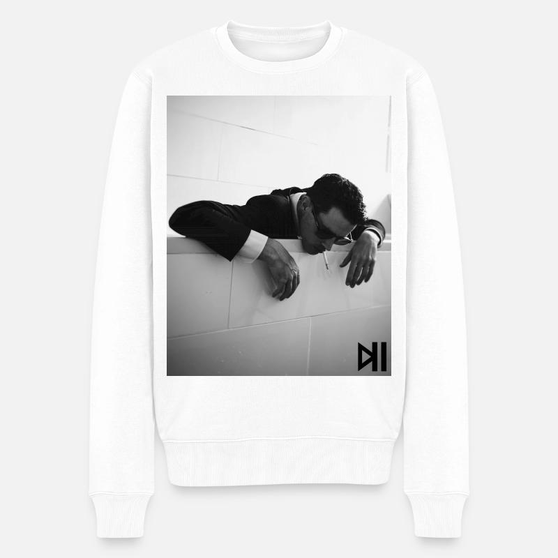 Bathtub Blues - Männer Premium Bio Pullover - Weiß