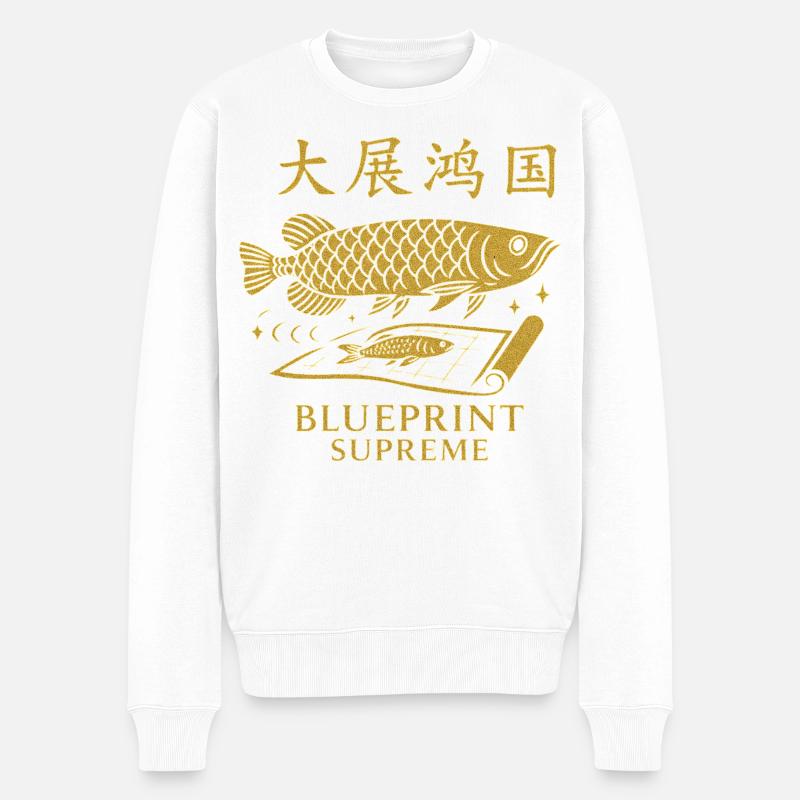 Blueprint Supréme 大展鸿图  - Pull Premium bio Homme - blanc
