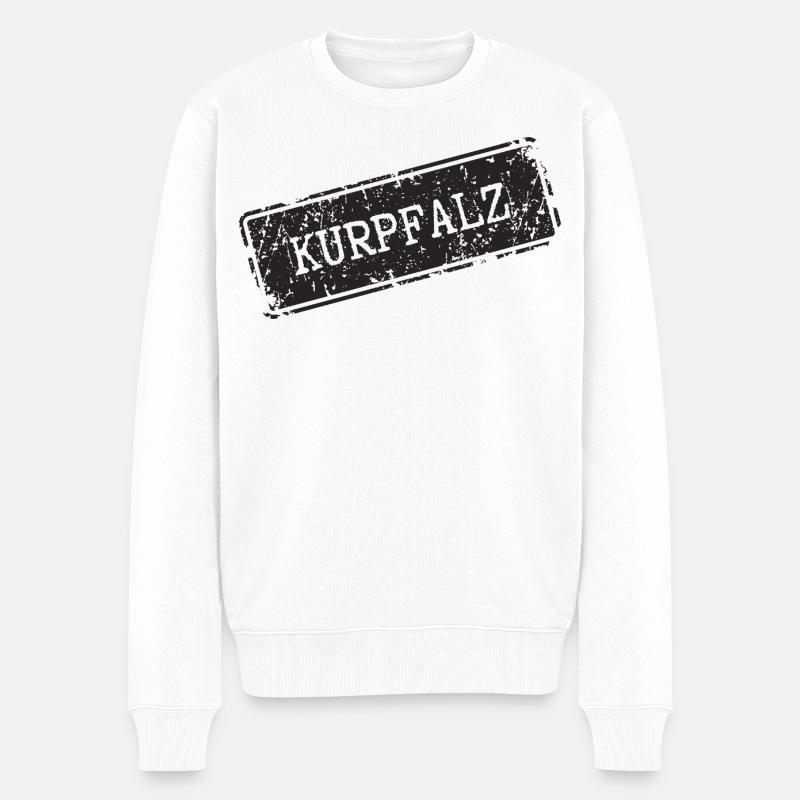 Kurpfalz - Männer Premium Bio Pullover - Weiß