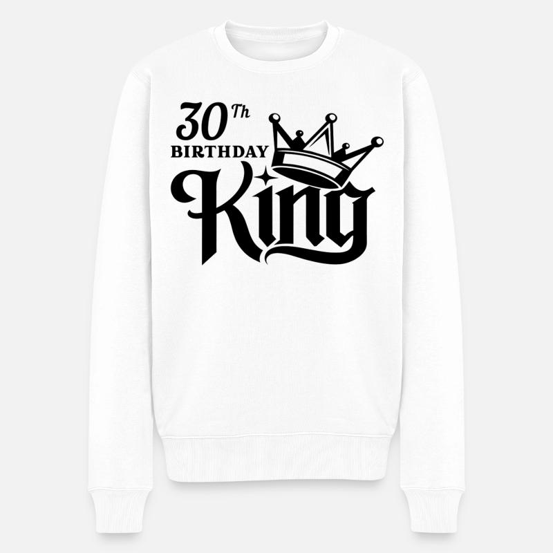 Roi du 30e anniversaire - Pull Premium bio Homme - blanc