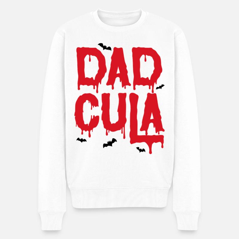 Dadcula - Pull Premium bio Homme - blanc