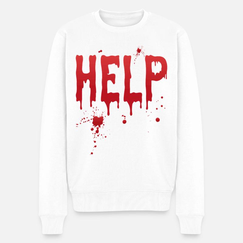 Aide - Pull Premium bio Homme - blanc