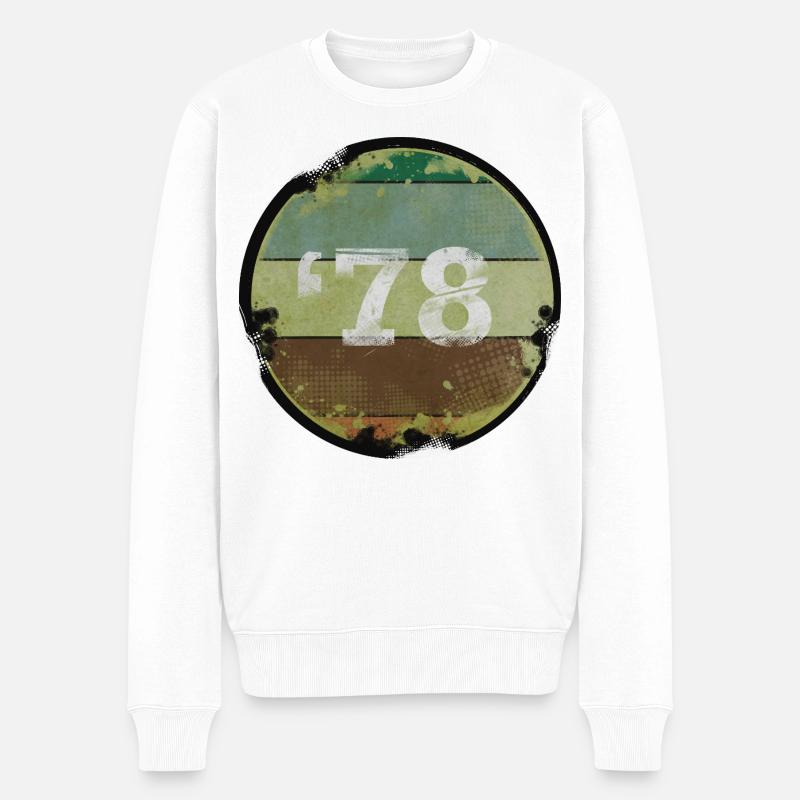 Millésime 1978 Année de naissance - Pull Premium bio Homme - blanc