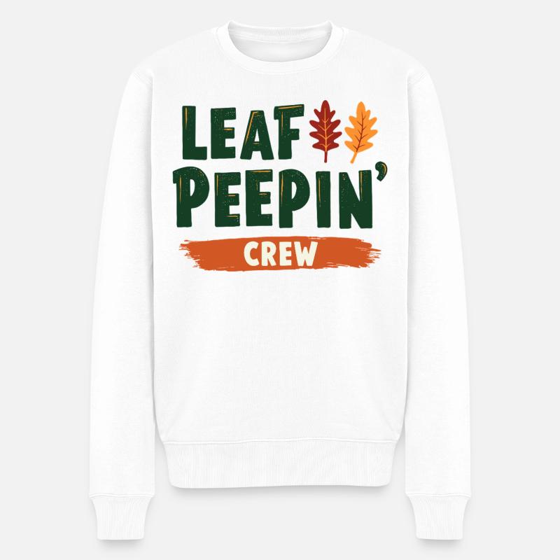 Citation de Leaf Peeping Crew - Pull Premium bio Homme - blanc