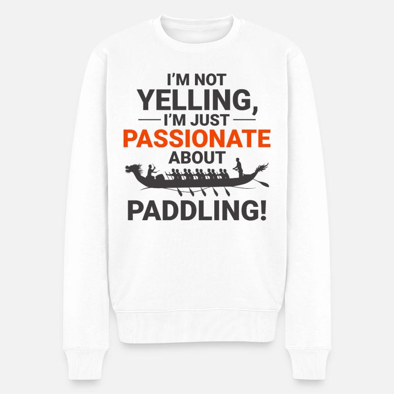 Équipe de pagayage synchronisée - Pull Premium bio Homme - blanc
