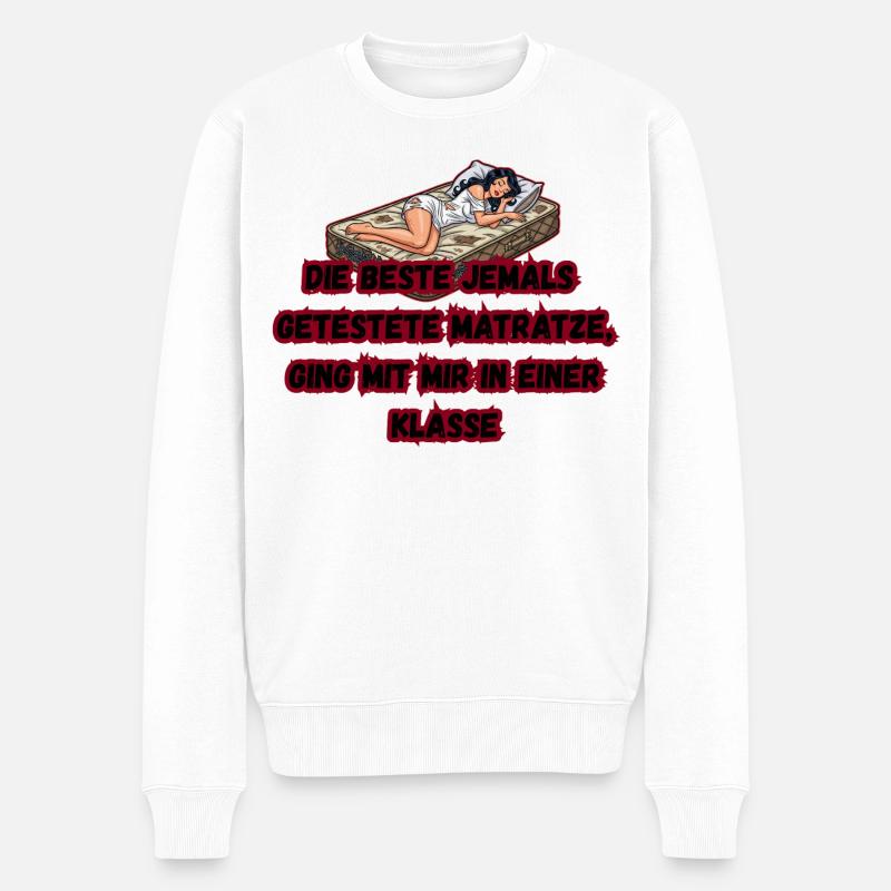 Le meilleur matelas testé - Pull Premium bio Homme - blanc