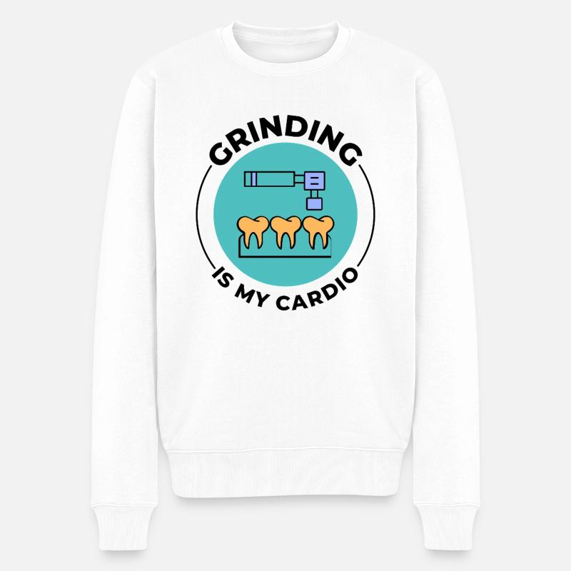 Dentaltechniker Stolz Design - Männer Premium Bio Pullover - Weiß