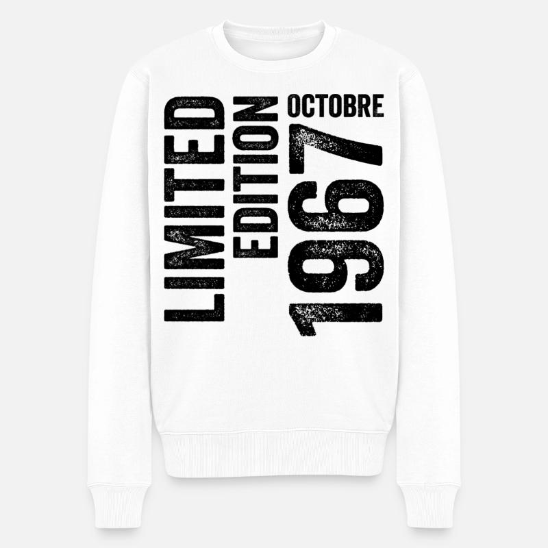 1967  - Männer Premium Bio Pullover - Weiß