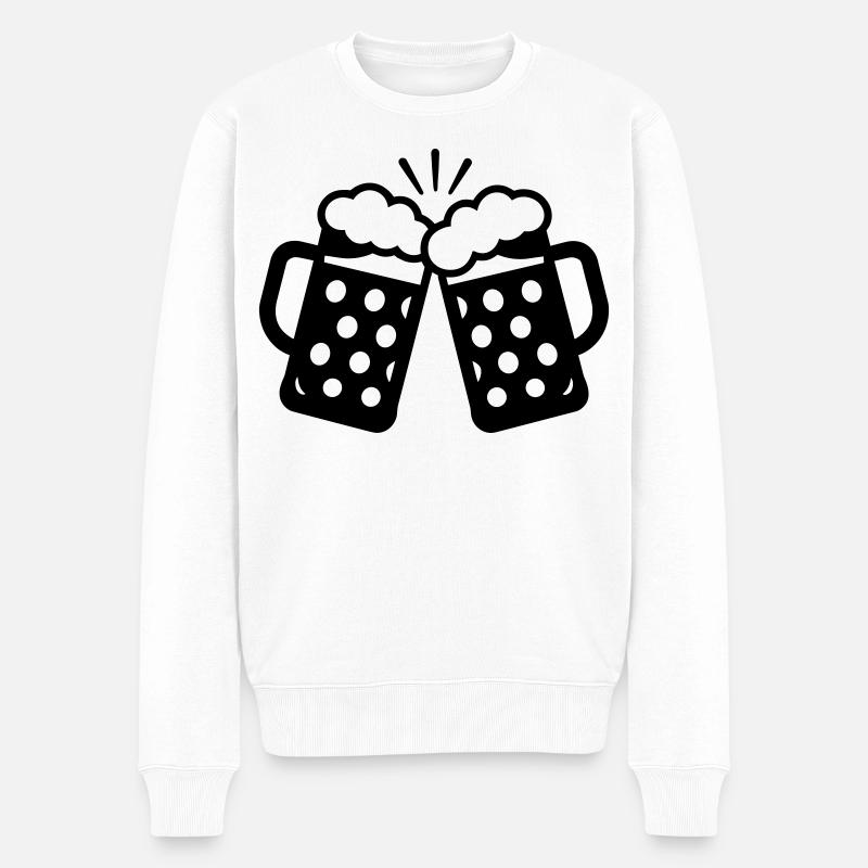 Prosit! - Männer Premium Bio Pullover - Weiß