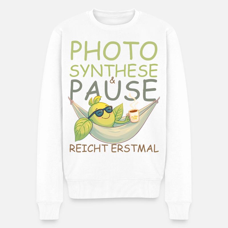 Pause, café, soleil, ça suffit ! - Pull Premium bio Homme - blanc