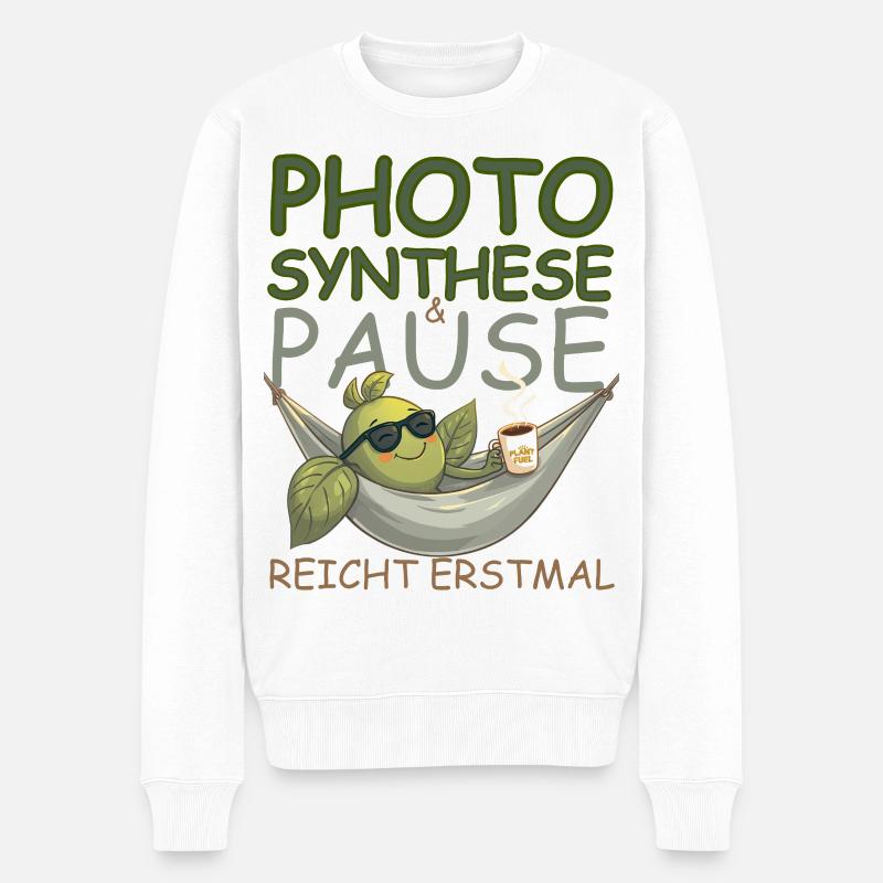 Pause, café, soleil, ça suffit ! - Pull Premium bio Homme - blanc