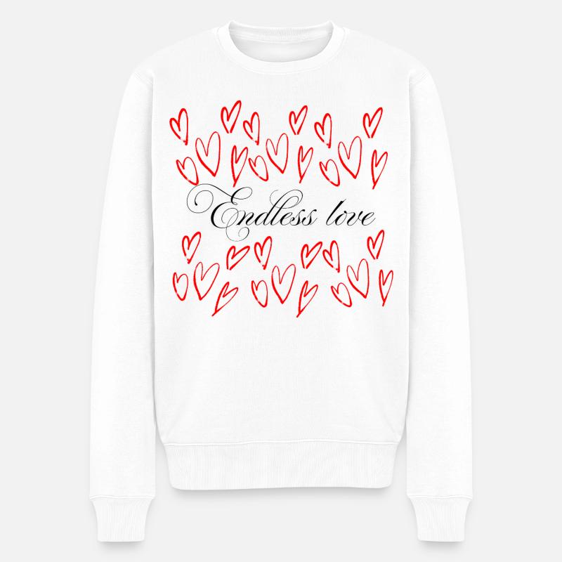 Amour sans fin - Coup de cœur - Pull Premium bio Homme - blanc