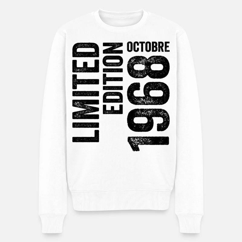 1968  - Männer Premium Bio Pullover - Weiß